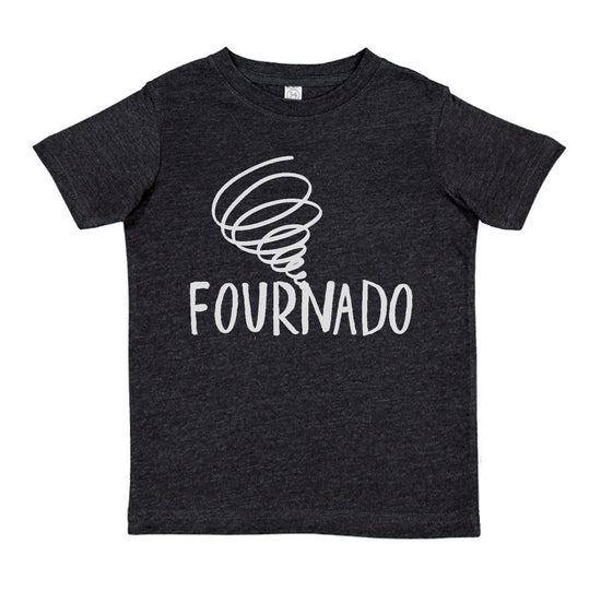 A black t-shirt with the text "FOURNADO" printed on it in white lettering.