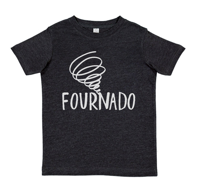 A black t-shirt with the text "FOURNADO" printed on it in white lettering.