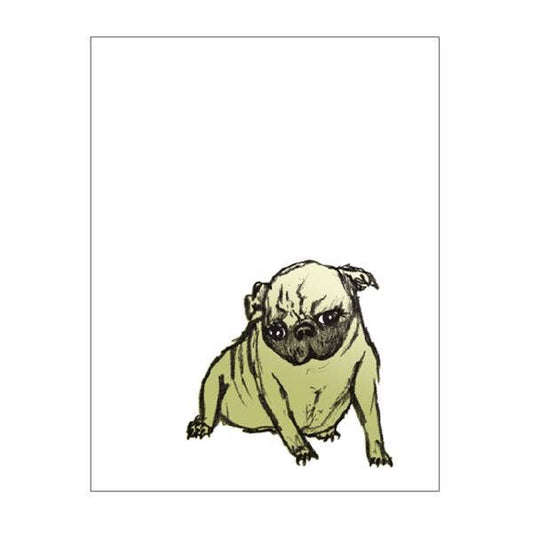 Pug Notecard