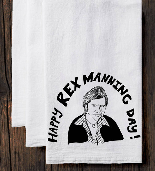 Empire Records Tea Towel – Hand Printed Cotton Flour Sack Towel with Hanging Loop