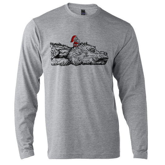 Unisex Long Sleeve Hand Printed Shirt – Soft Cotton Tee by Megan Lee Designs