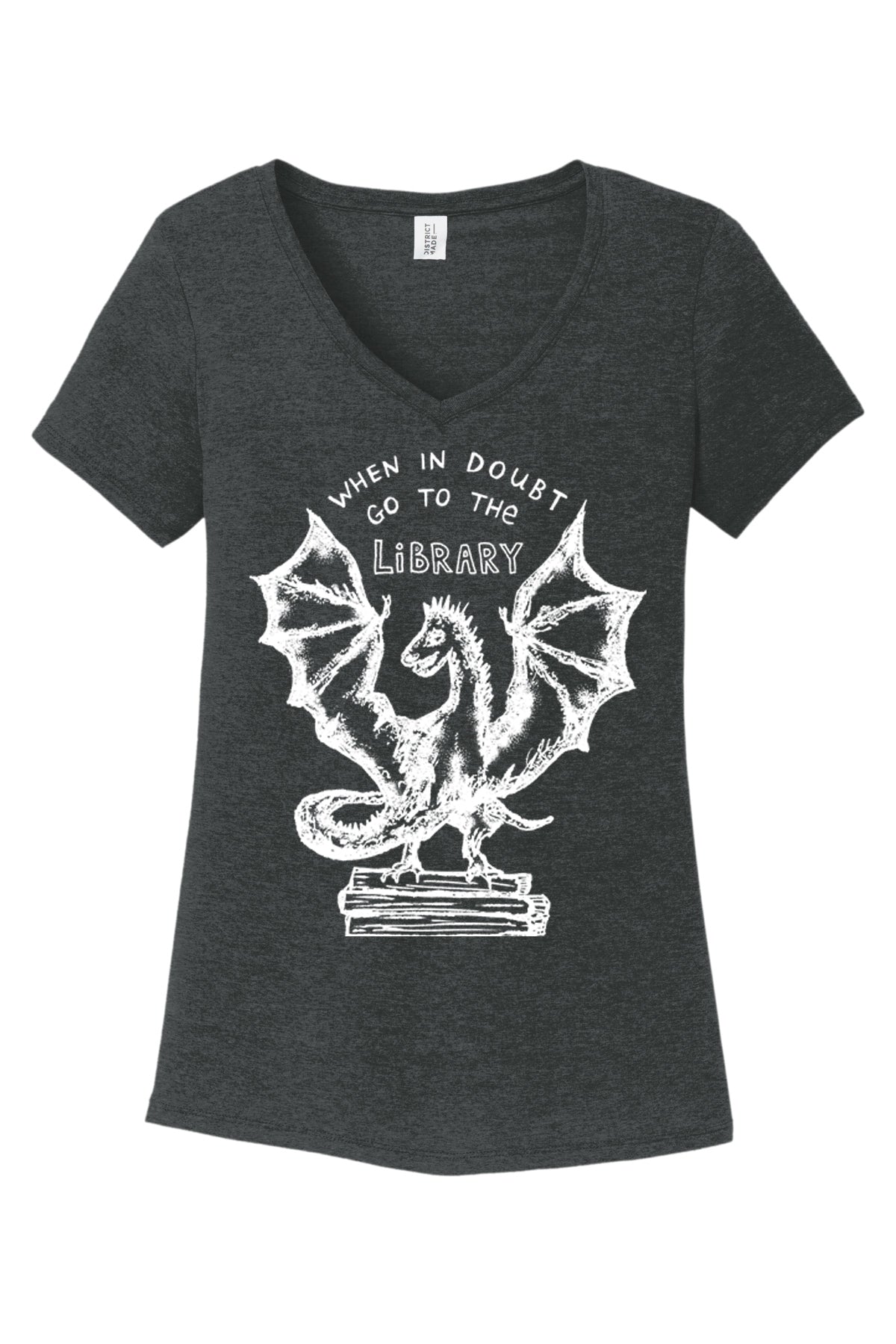 a women's t - shirt with an image of a dragon on it