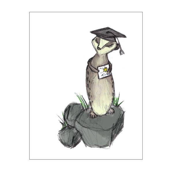 Meerkat (Graduation) Notecard