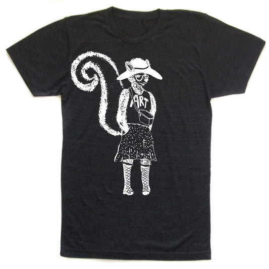 Unisex Graphic Tee – Skunk Design | Soft Tri Blend Eco Friendly Shirt