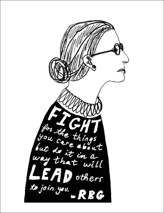 RBG Inspiration Feminism Notecard