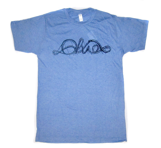 Unisex Tri-Blend Tee - Ohio Rollercoaster Shirt | Soft Eco Friendly Apparel