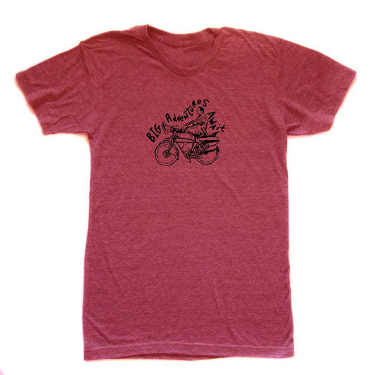 Pee Wee Big Adventures Await : Unisex Tee Free Shipping