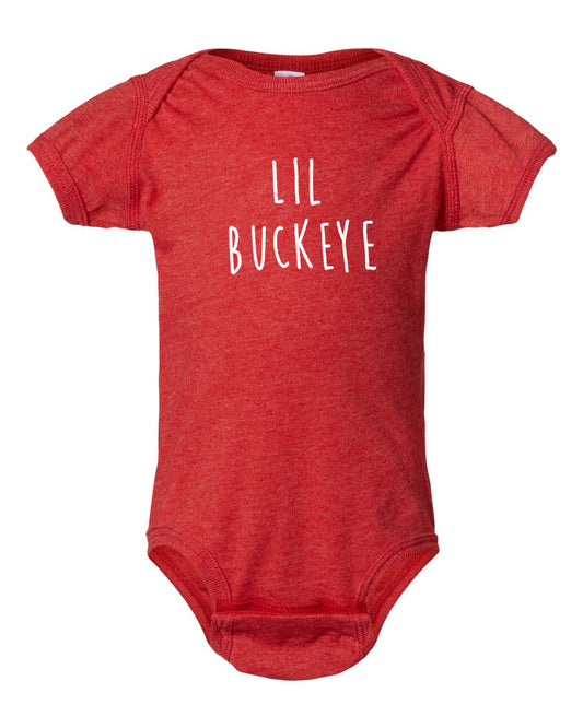 Baby Onesie Lil Buckeye - Super Soft Cotton Infant Bodysuit | Baby Gift Apparel