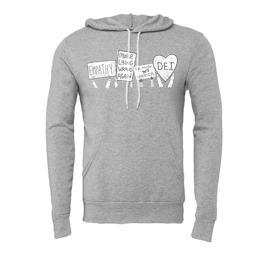Bella Hoodie – Unisex Soft Sponge Fleece Sweatshirt With Screen Printed Design
