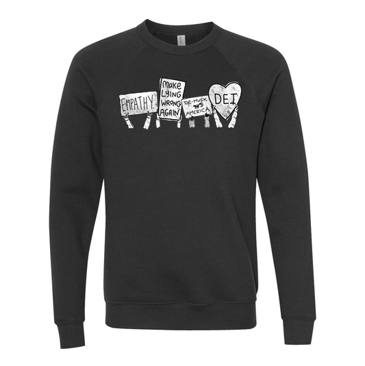 Unisex Sweatshirt – Soft Cotton Protest Apparel | Bella Fit Pullover by Megan Lee Designs