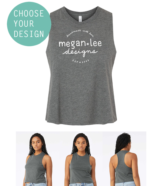 Women's Racerback Crop Tank - Custom Crop Top With Design | Soft Cotton, Machine Washable