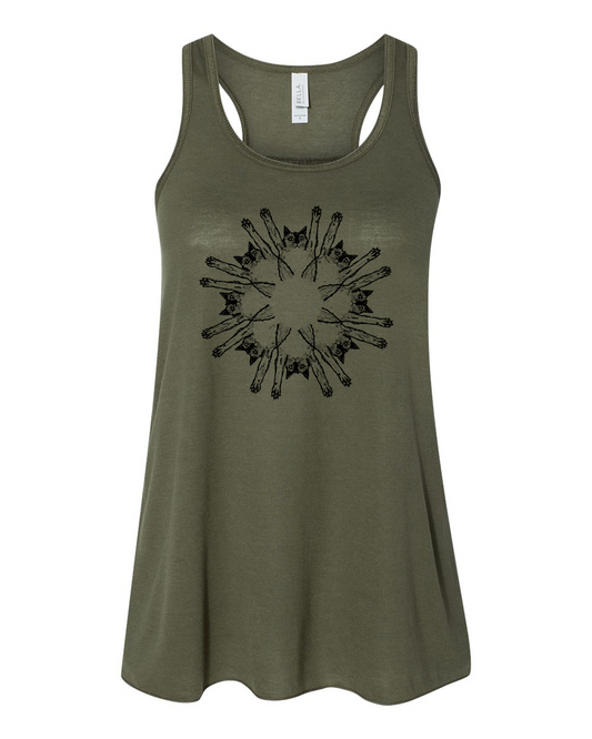 Women's Flowy Tank - Suncat Racerback Top With Soft Breathable Fabric | Megan Lee Designs