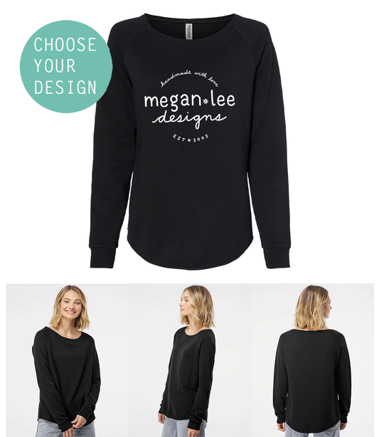Wave Wash Sweater – Custom Women's Knitwear | Soft Cotton Pullover by Megan Lee Designs