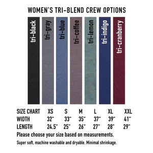 Upside Down : women's tri-blend tee