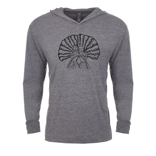 Unisex Hoodie Sisters Design – Soft Cotton, Hand Printed Eco Friendly Apparel