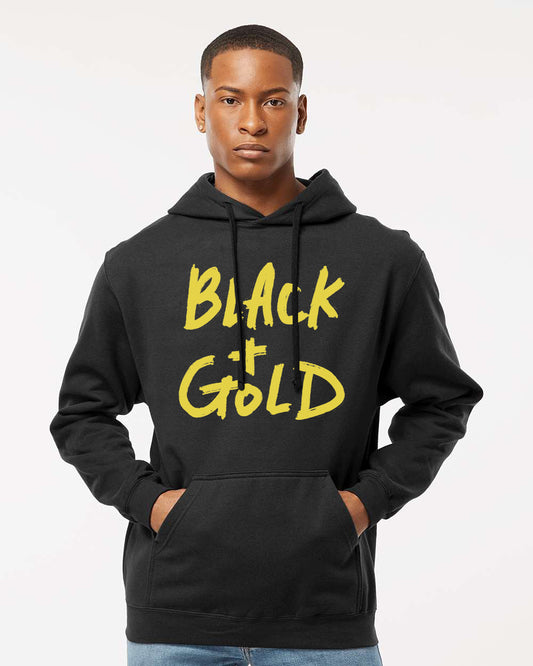 Black & Gold Columbus Crew Hoodie or Sweatshirt : Unisex Free Shipping