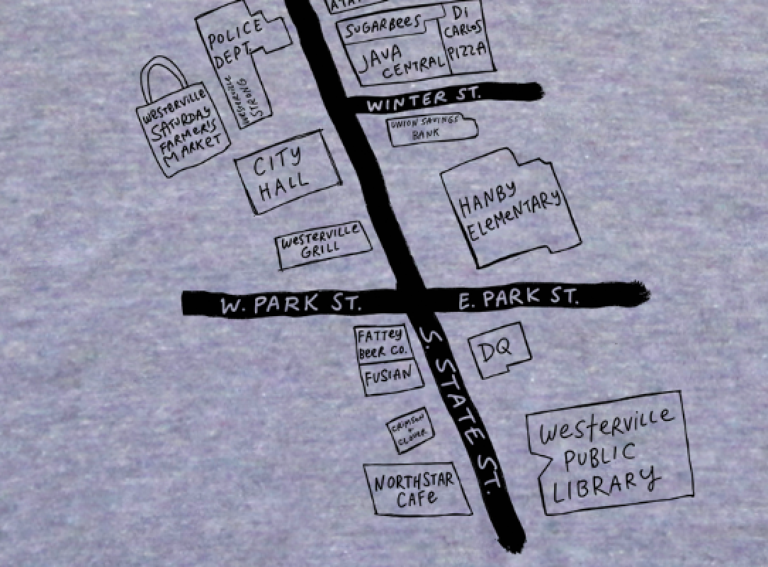 Uptown Map : Unisex Sweatshirt