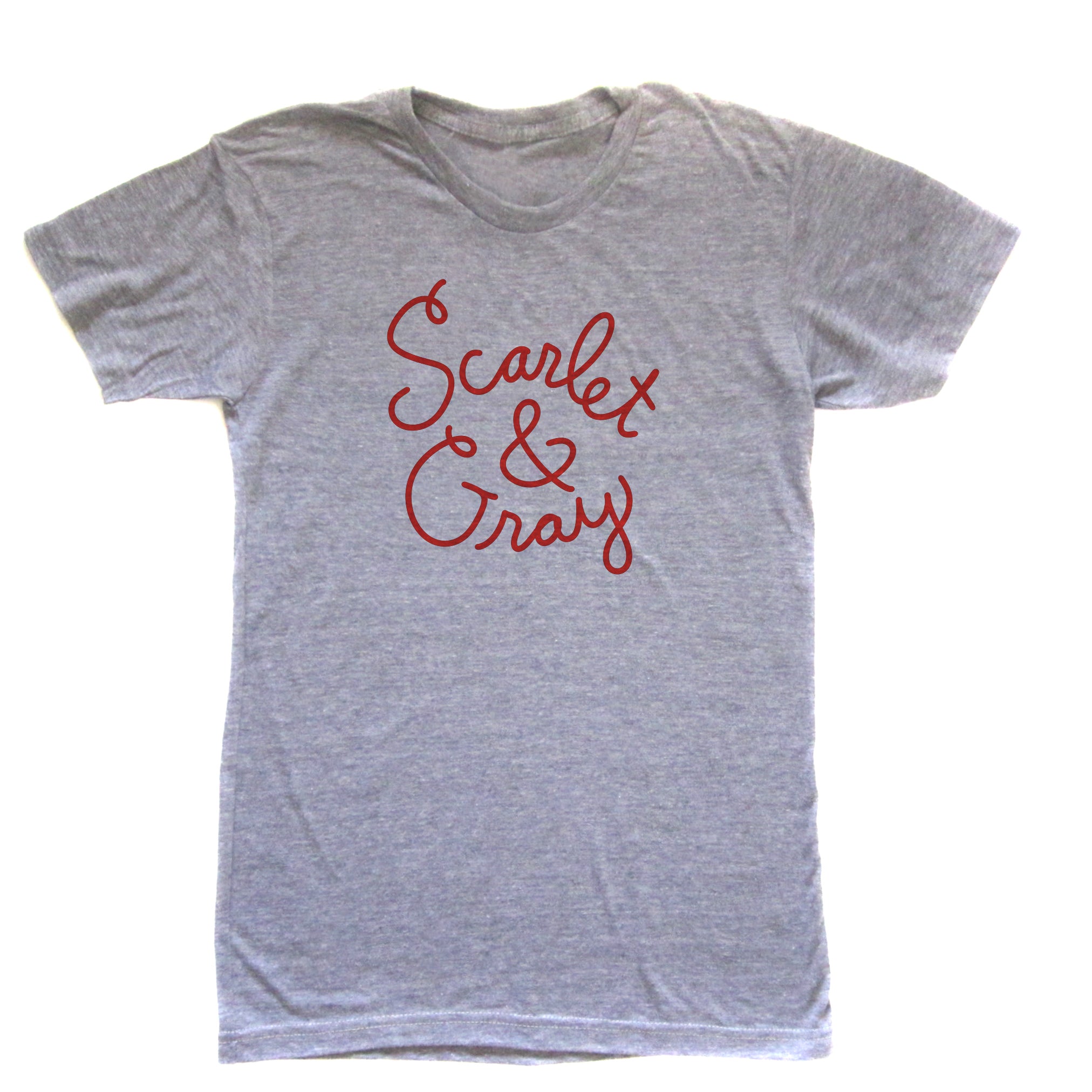 Scarlet & Gray (OSU Buckeyes) : Unisex tri-blend t-shirt