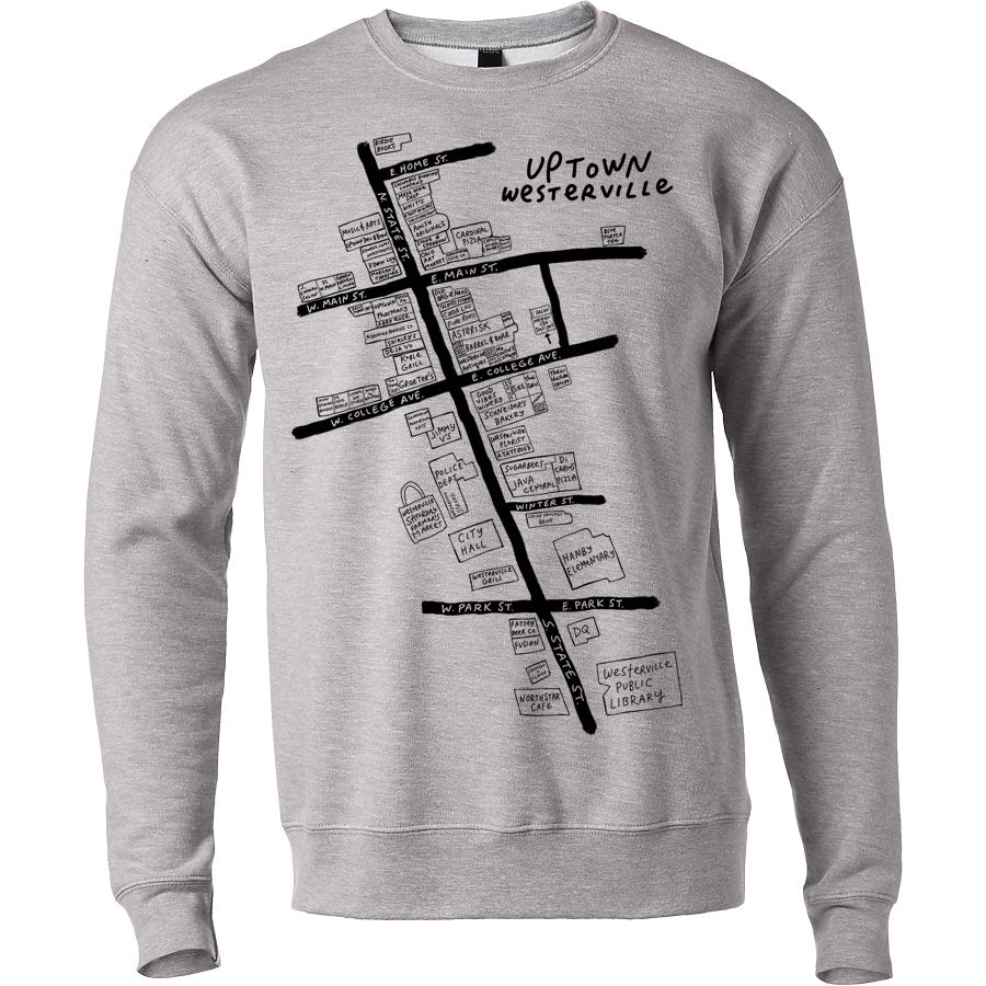Uptown Map : Unisex Sweatshirt
