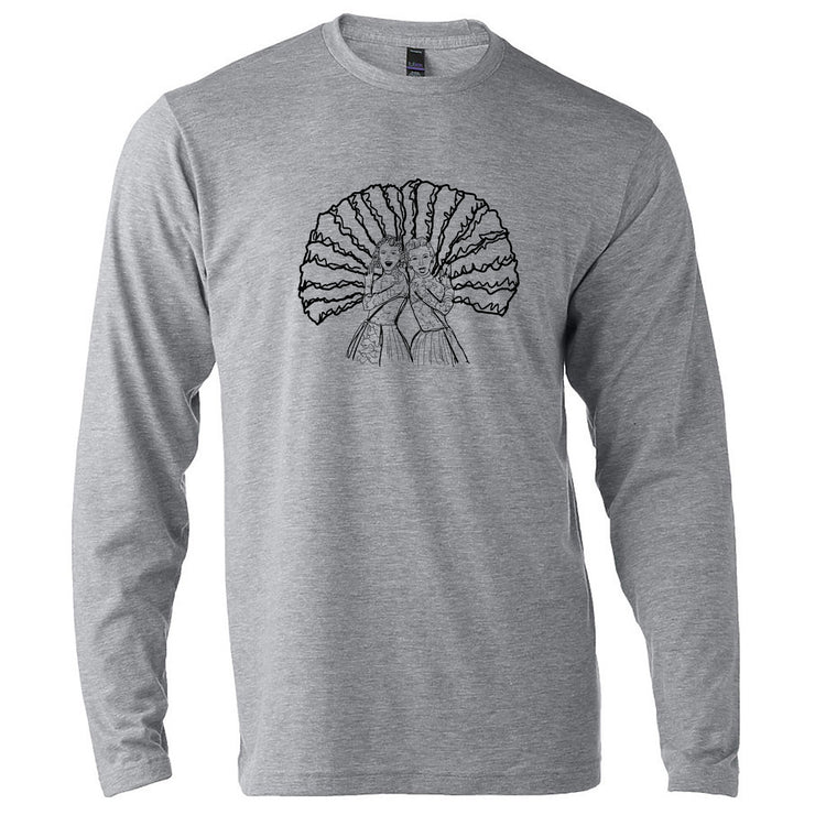 Unisex Long Sleeve Graphic Tee Shirt – Sisters Design by Megan Lee