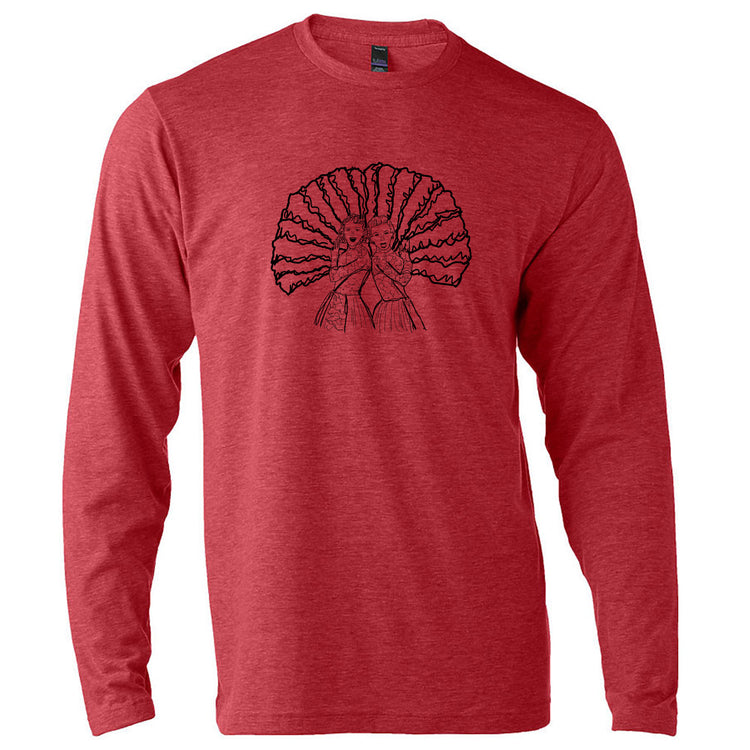 Unisex Long Sleeve Graphic Tee Shirt – Sisters Design by Megan Lee