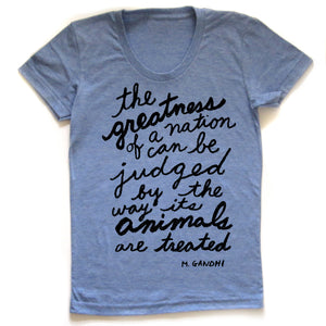 Animal Society : women's crew tri-blend tee