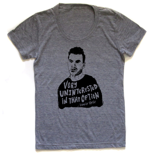 Women's Tri Blend Tee – David Rose Printed Scooped Neckline Fitted Shirt