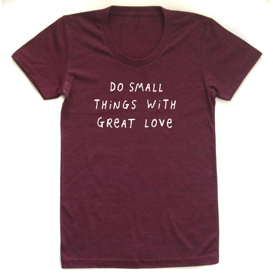 Women's Love Tee – Tri-Blend Shirt With Scooped Neckline & Motivational Quote