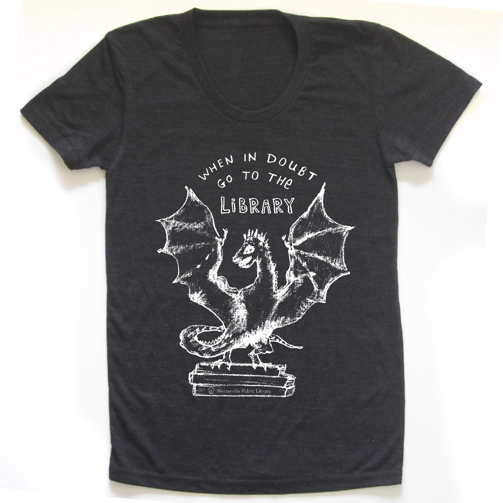Book Dragon : women tri-blend T