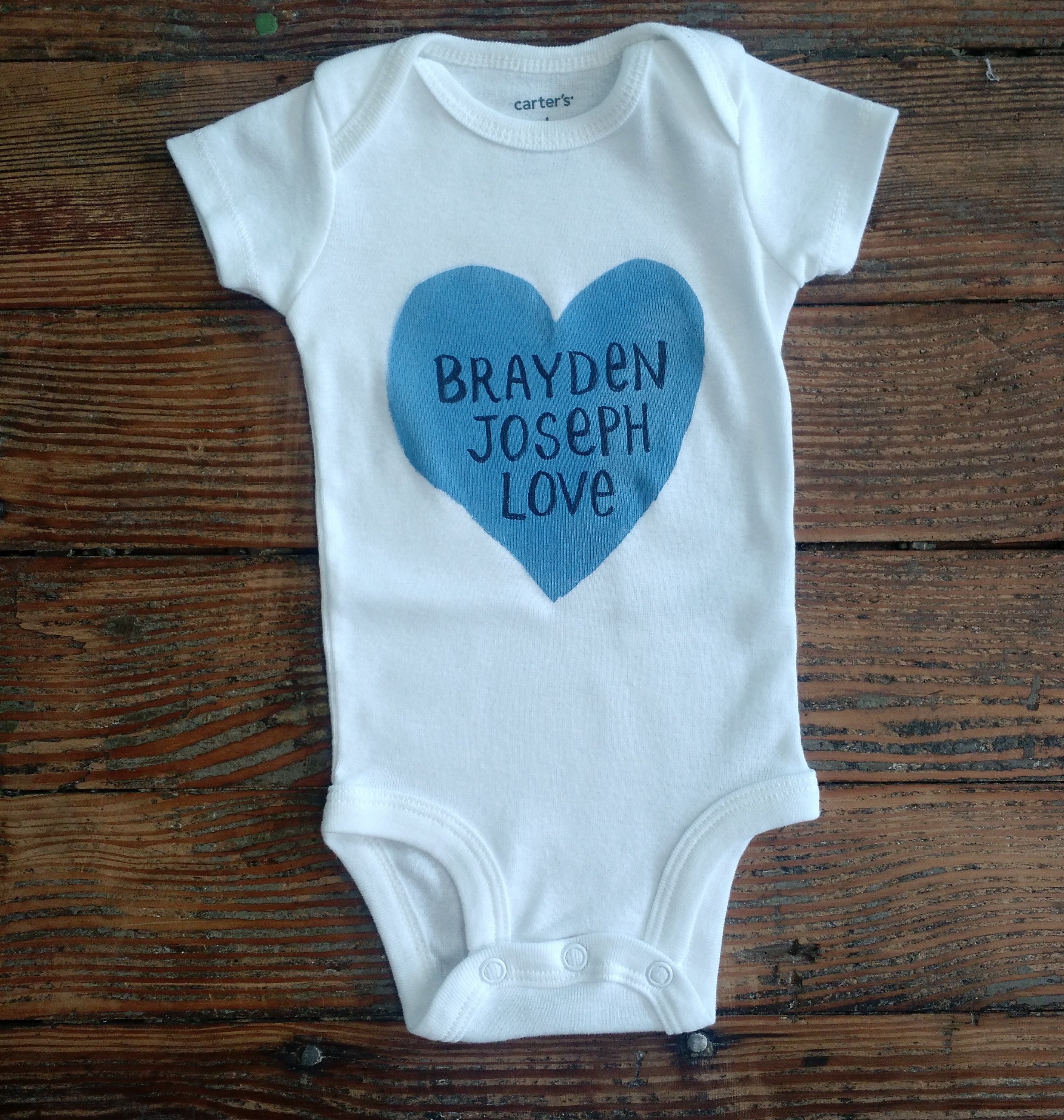 Custom Name Baby Onesie - Megan Lee Designs