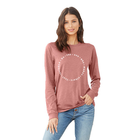 Be The One: Long Sleeve Tee (Heather Deep Teal)