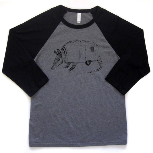 Airmadillo : unisex baseball tee - Megan Lee Designs
