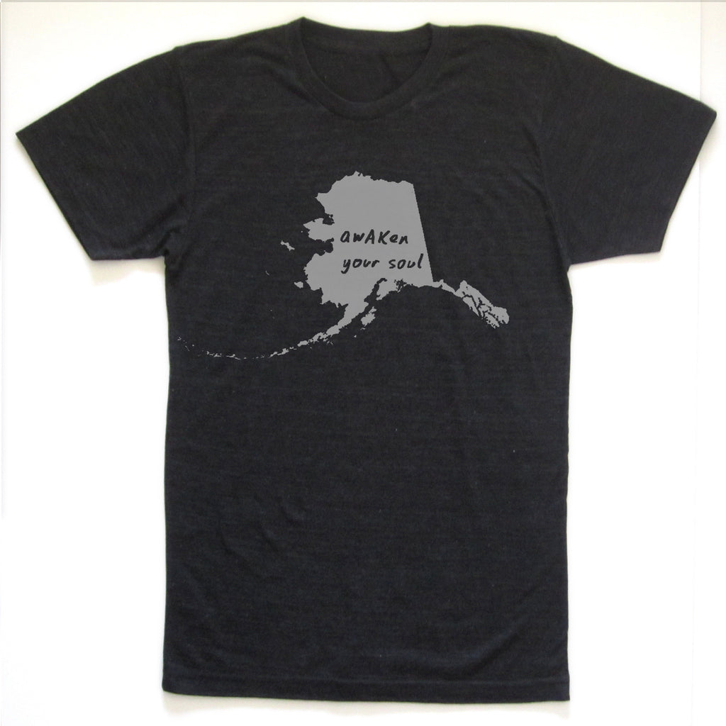 Alaska : awAKen your soul unisex tri-blend tee, Unisex Apparel - Megan Lee Designs