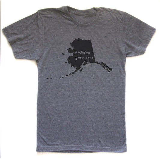 Alaska : awAKen your soul unisex tri-blend tee, Unisex Apparel - Megan Lee Designs