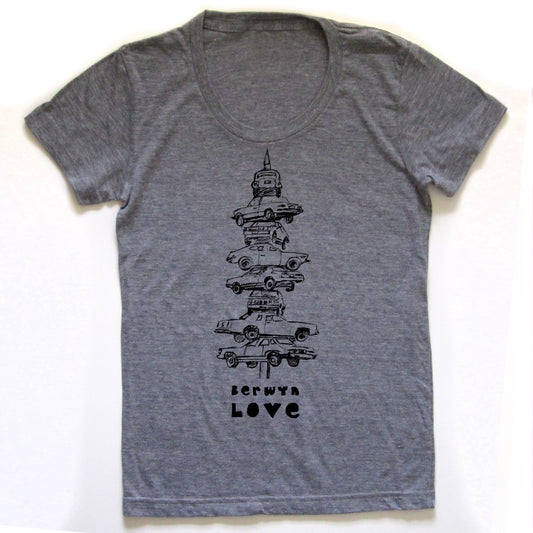 Berwyn Love : women tri-blend tee, Women's Apparel - Megan Lee Designs