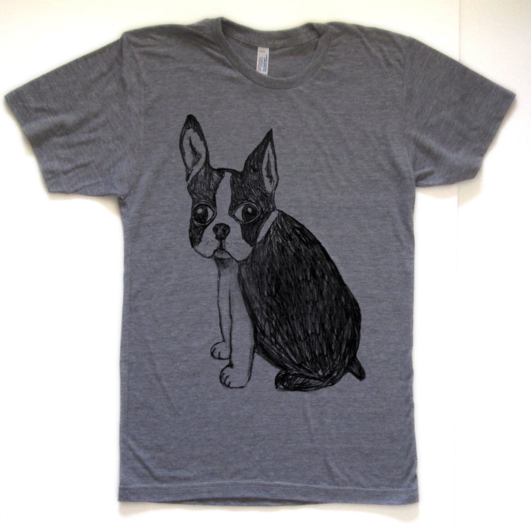 Boston Terrier : unisex tri-blend tee
