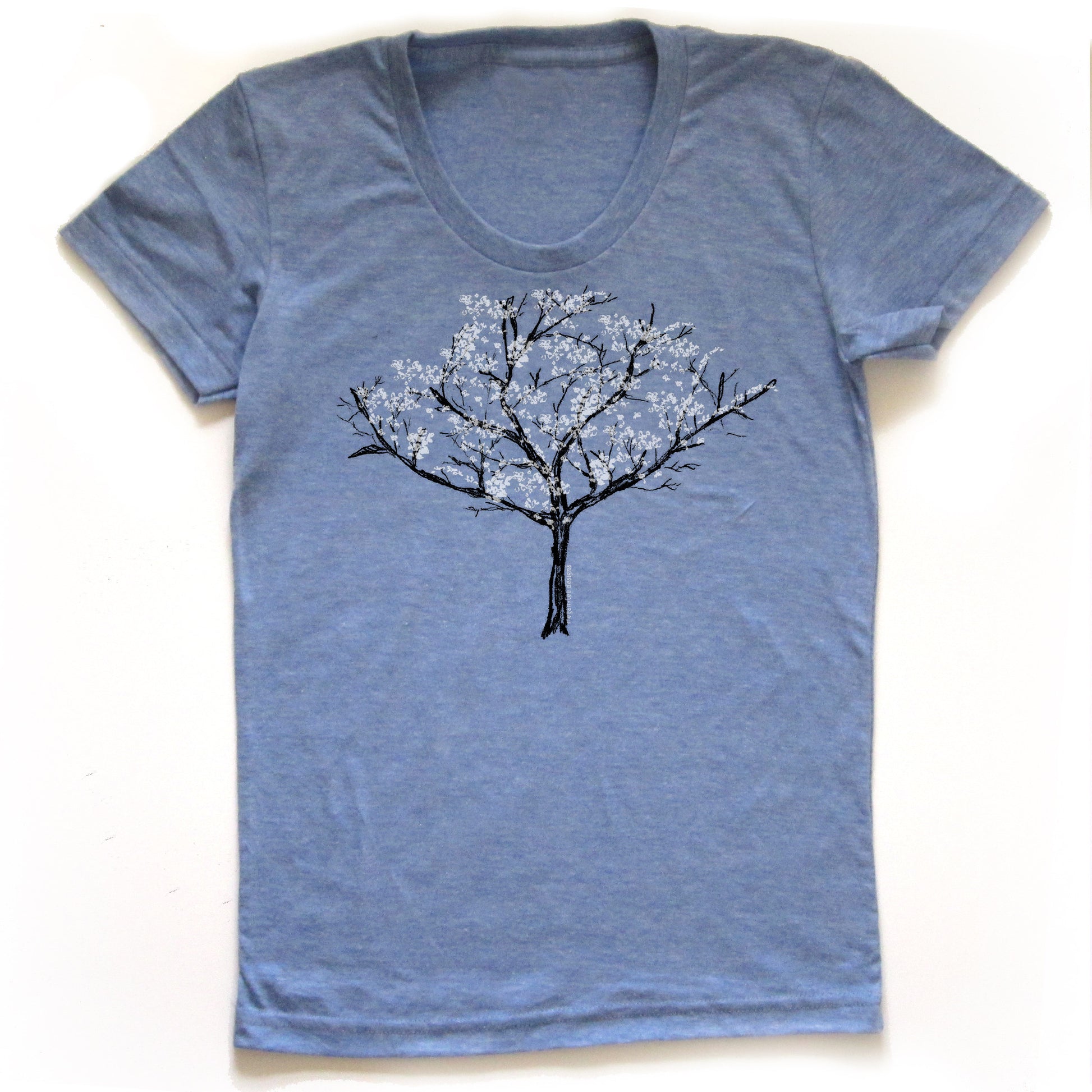 Cherry Blossom Tree : women tri-blend tee, Women's Apparel - Megan Lee Designs