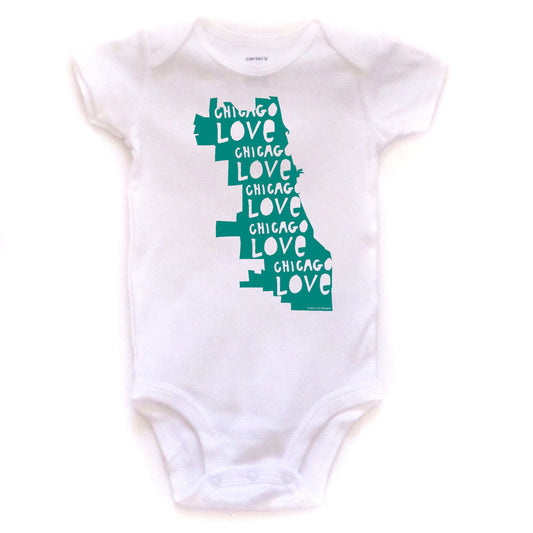 Cotton Bodysuit – Chicago Love Infant Onesie | Soft Breathable Baby Clothes