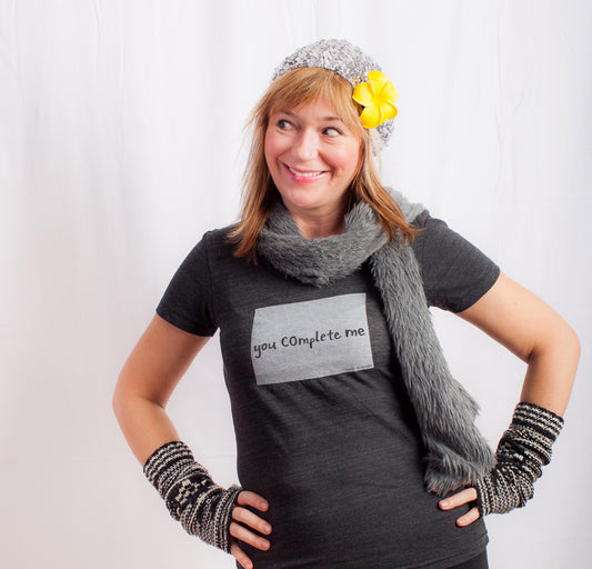 Colorado : you COmplete me women tri-blend tee, Women's Apparel - Megan Lee Designs