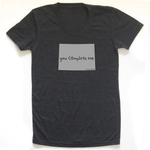 Colorado : you COmplete me women tri-blend tee, Women's Apparel - Megan Lee Designs