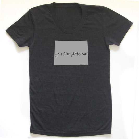 Colorado : you COmplete me women tri-blend tee, Women's Apparel - Megan Lee Designs