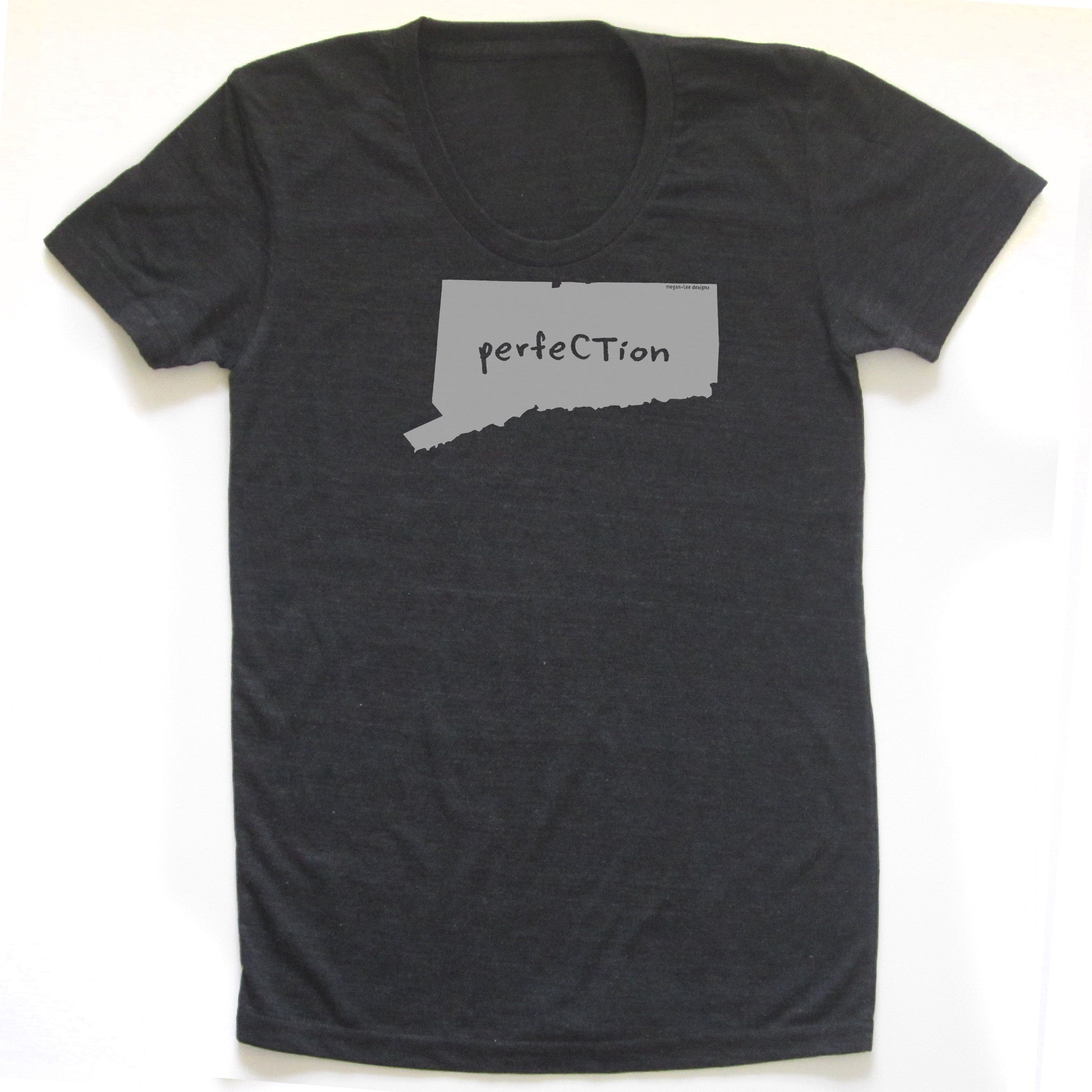 Connecticut : perfeCTion women tri-blend tee, Women's Apparel - Megan Lee Designs