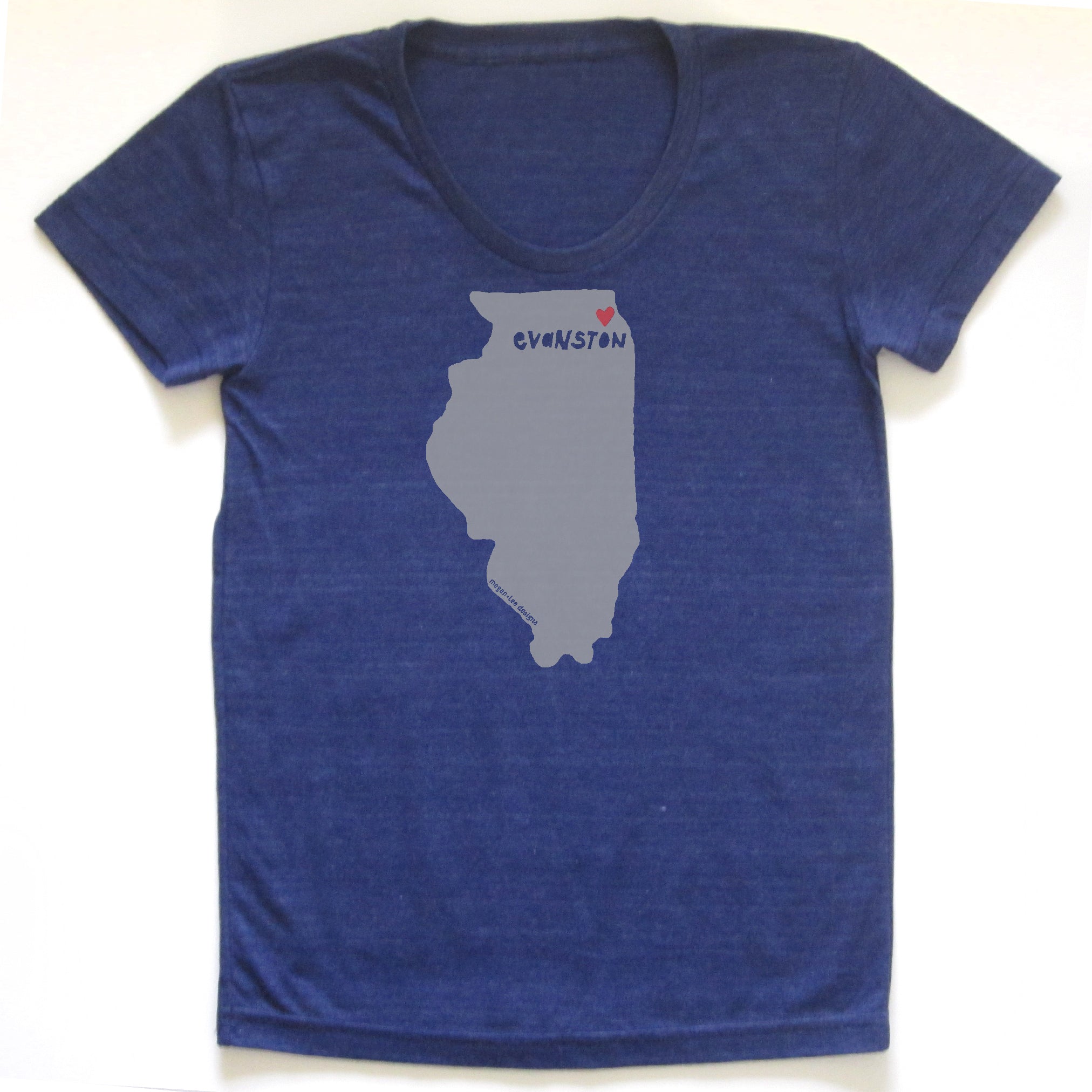 Evanston Love : women tri-blend tee