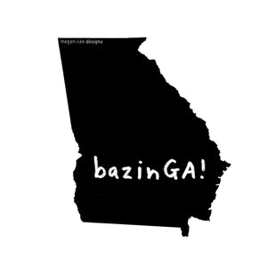 Georgia : bazinGA women tri-blend tee, Women's Apparel - Megan Lee Designs
