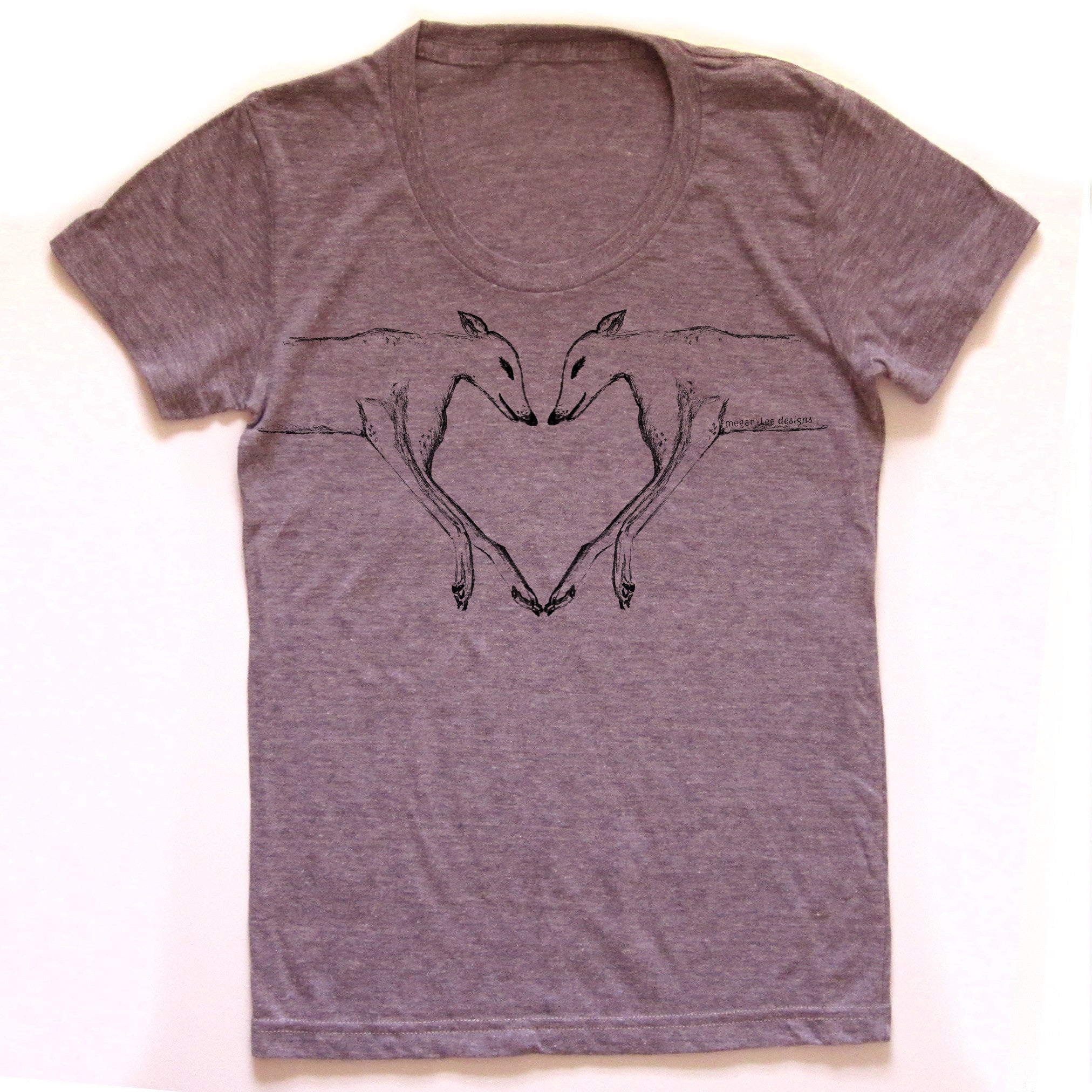 Greyhounds : women tri-blend tee, Women's Apparel - Megan Lee Designs