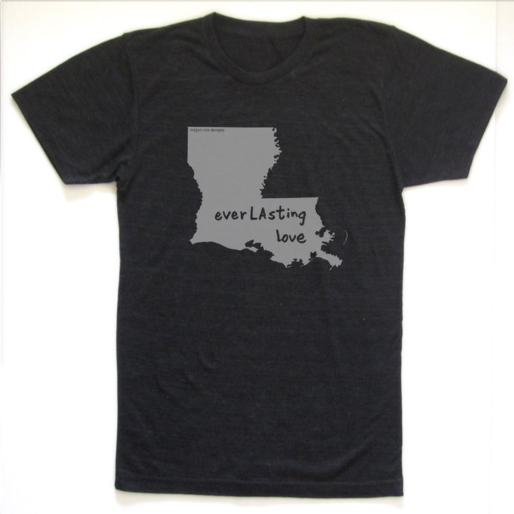 Louisiana : everLAsting love unisex tri-blend tee, Unisex Apparel - Megan Lee Designs