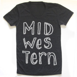 MIDWESTERN : women tri-blend tee