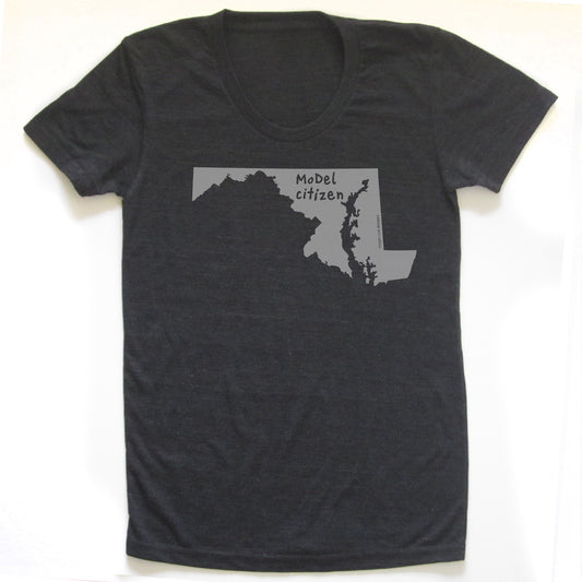 Maryland : MoDel citizen women tri-blend tee, Women's Apparel - Megan Lee Designs