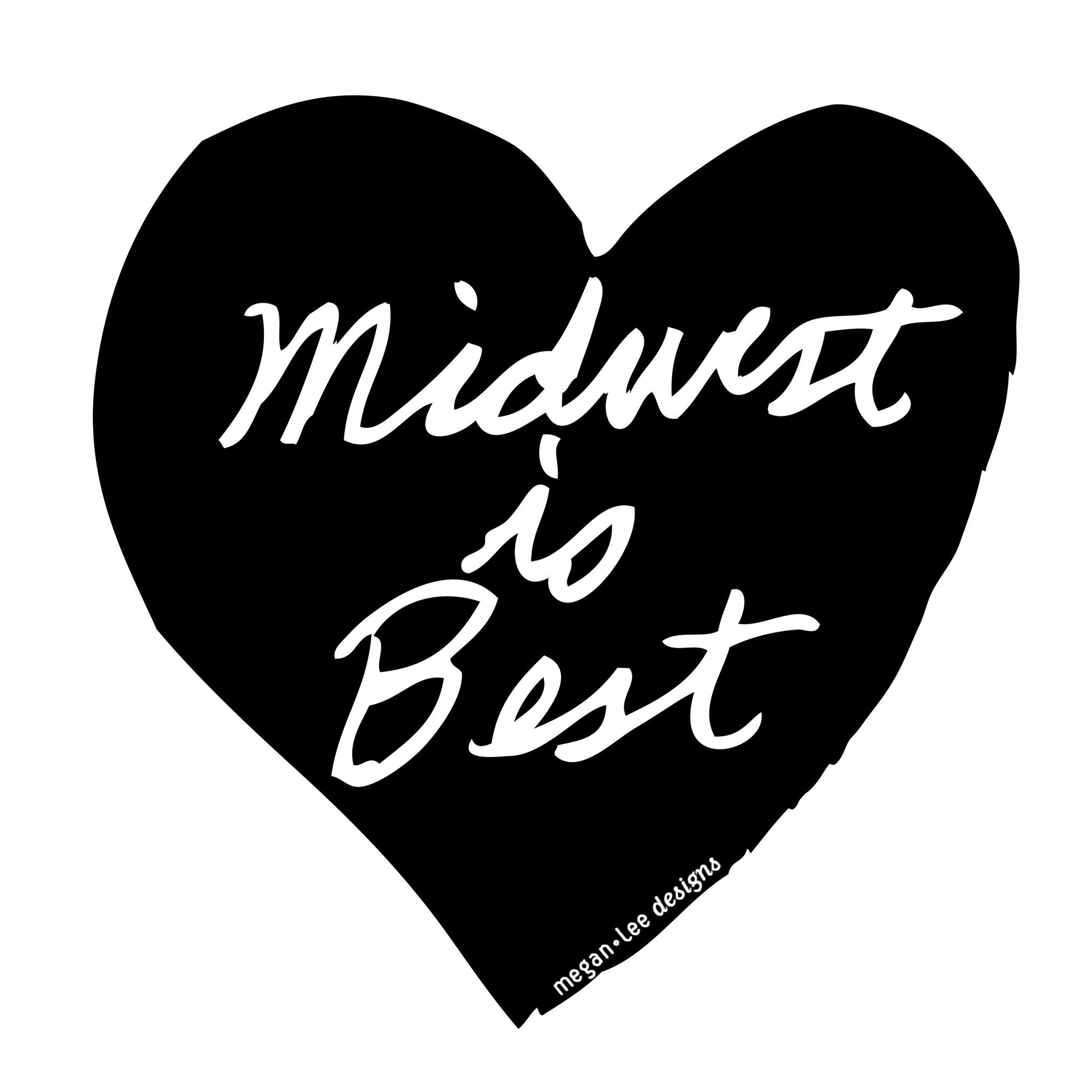 Midwest is Best : women racerback tri-blend tank, Women's Apparel - Megan Lee Designs
