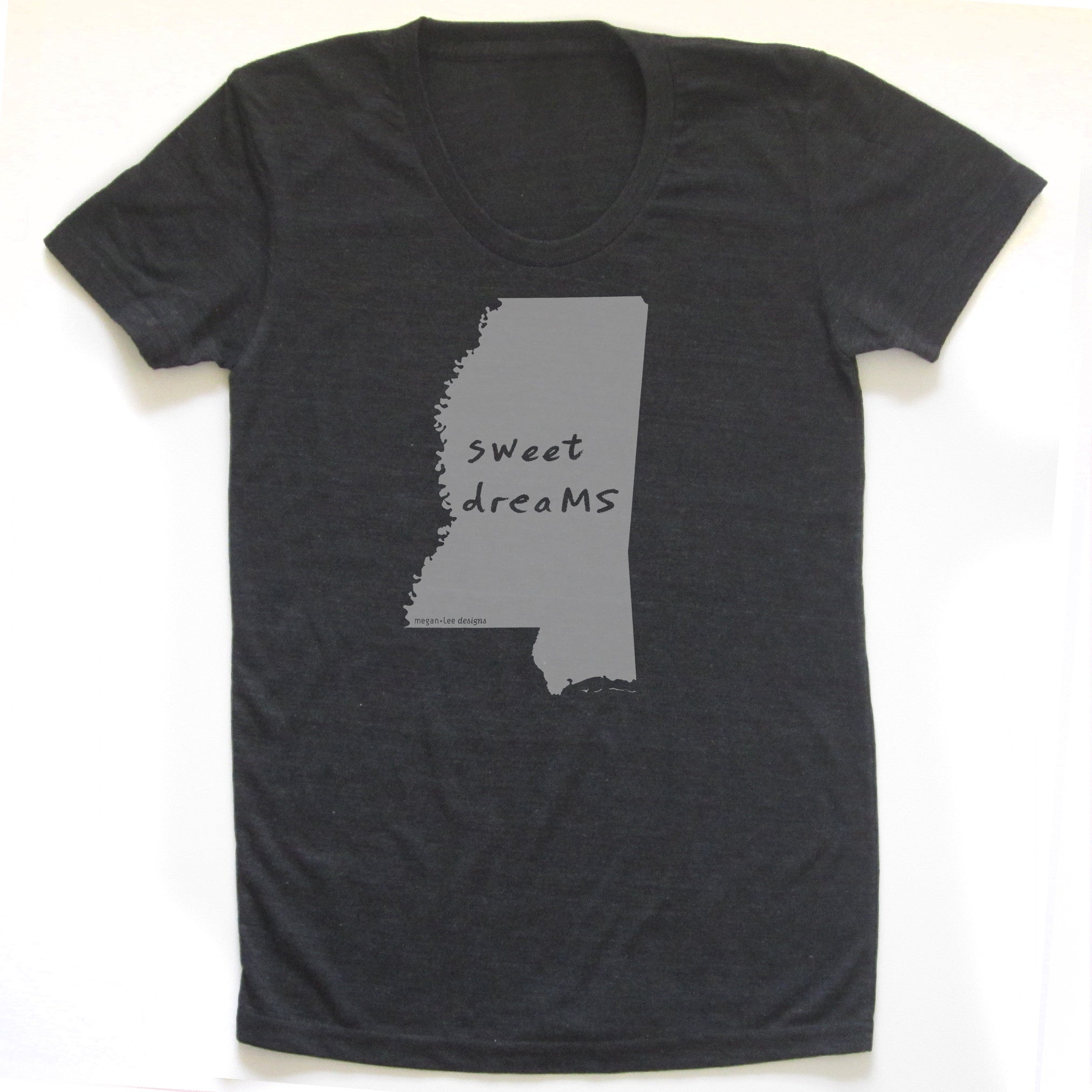 Mississippi : sweet dreaMS women tri-blend tee, Women's Apparel - Megan Lee Designs